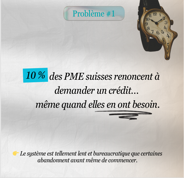 Publication LinkedIn Ecofina — 10% des PME suisses renoncent à demander un crédit